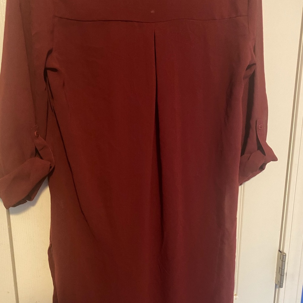 Long back and short front chiffon top